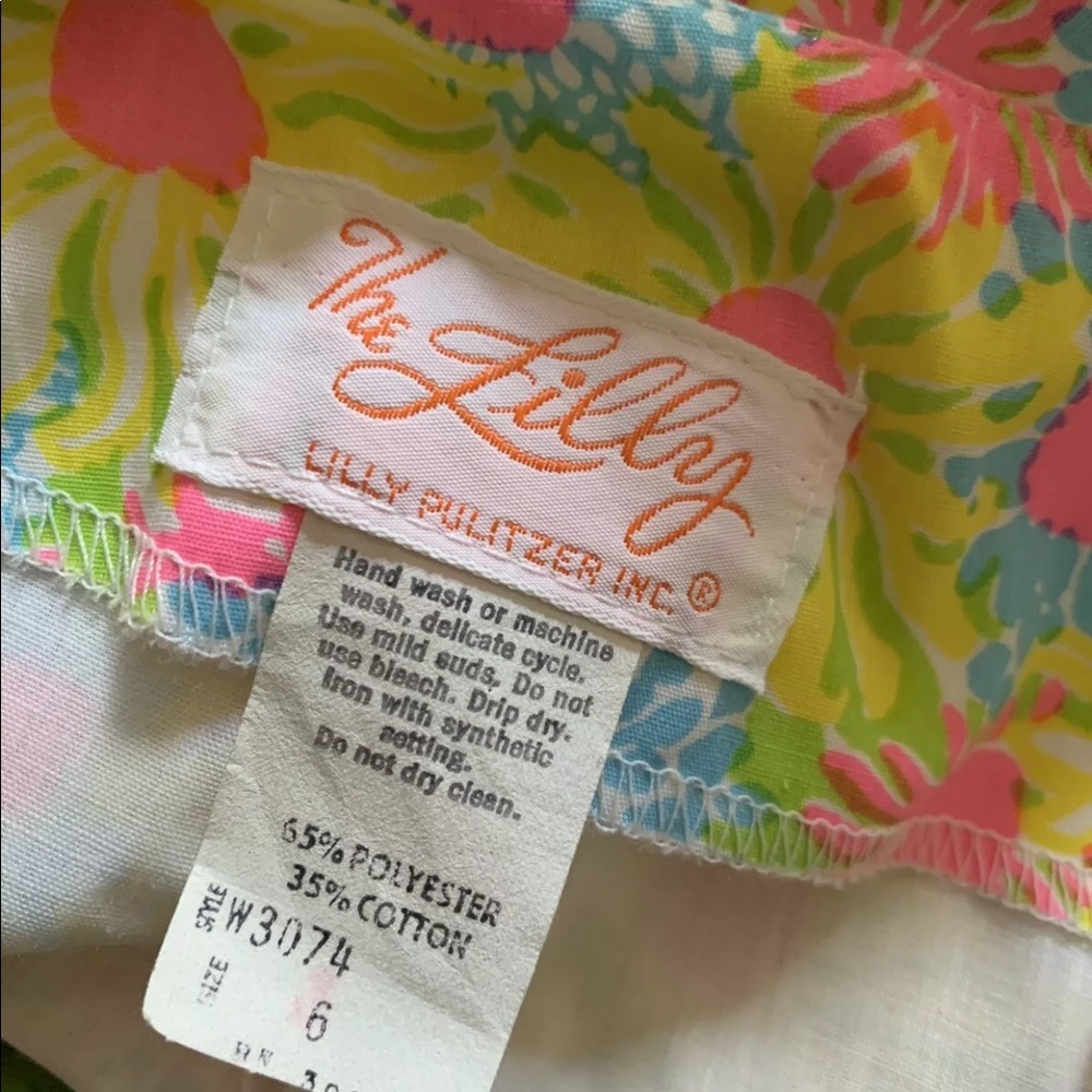 VTG 1960’s Lilly Pulitzer Skirt! 26” Daisy Print - Picture 5 of 5